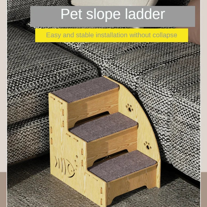 Wooden Cat Stairs - "ClimbEase" Model