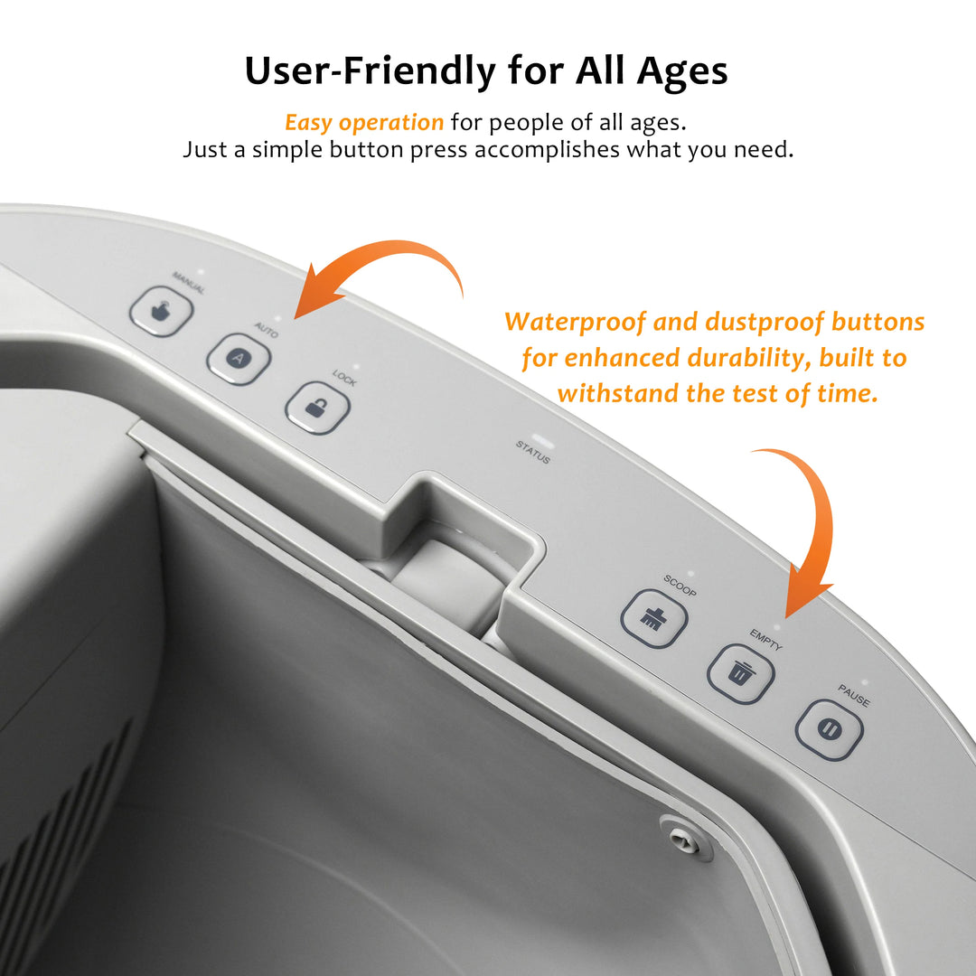 Bac à litière automatique auto-nettoyant ouvert – Modèle "OpenClean Sensor Pro"