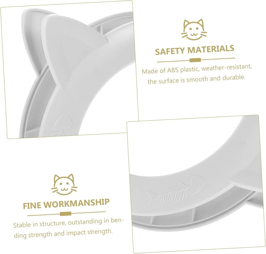 Rimaux de chat en plastique ABS, résistant aux intempéries, surface lisse, finition durable et de qualité.