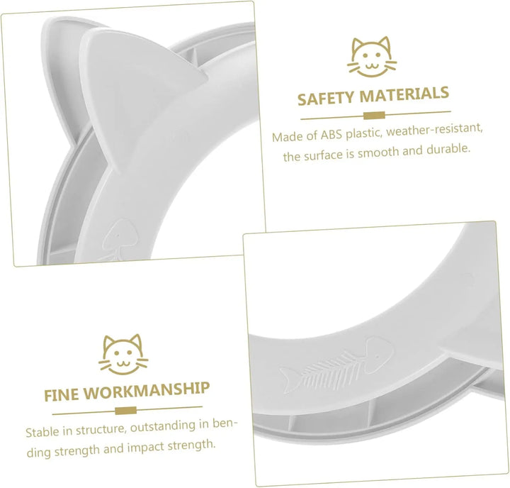 Rimaux de chat en plastique ABS, résistant aux intempéries, surface lisse, finition durable et de qualité.