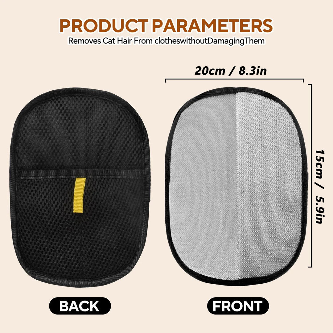 Gant Anti‑Poils Réutilisable – Retire les poils d’animaux (Chiens, chats) sur tapis, tissus et animaux – “VeluStop”