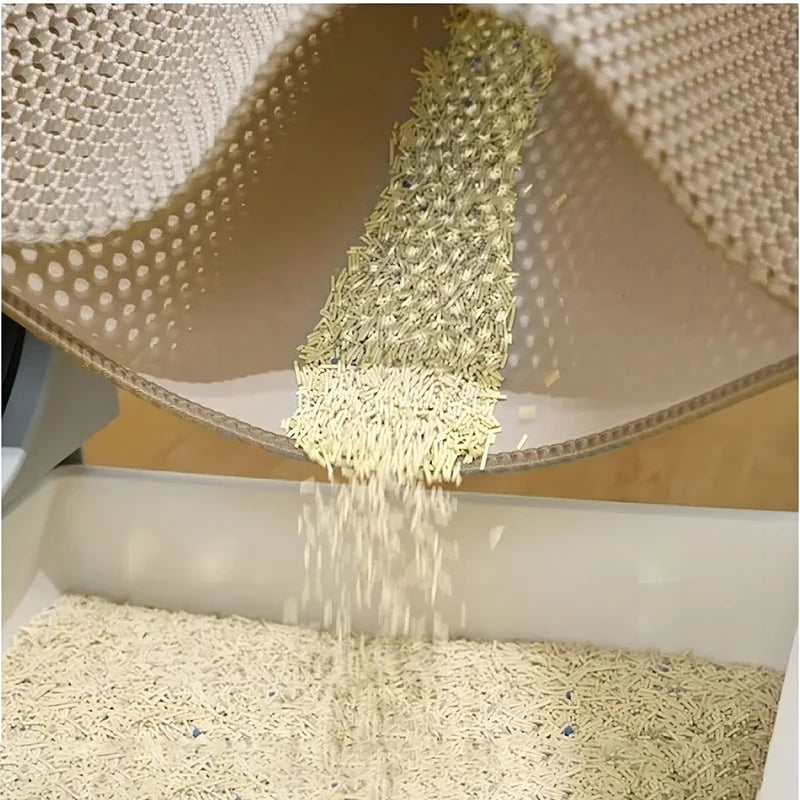 Tapis de litière pour chat double couche EVA imperméable antidérapant "Sol Impeccable"