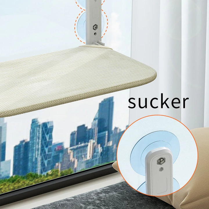 Foldable Window Hammock for Cats - Model: "CielDouillet"