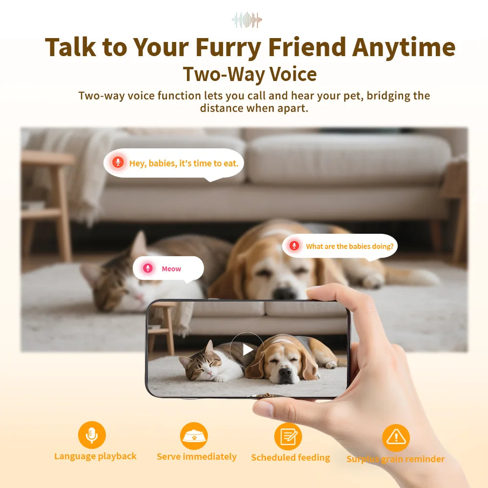 Appareil de communication pour animaux avec fonction vocale à deux voies, idéal pour chiens et chats.