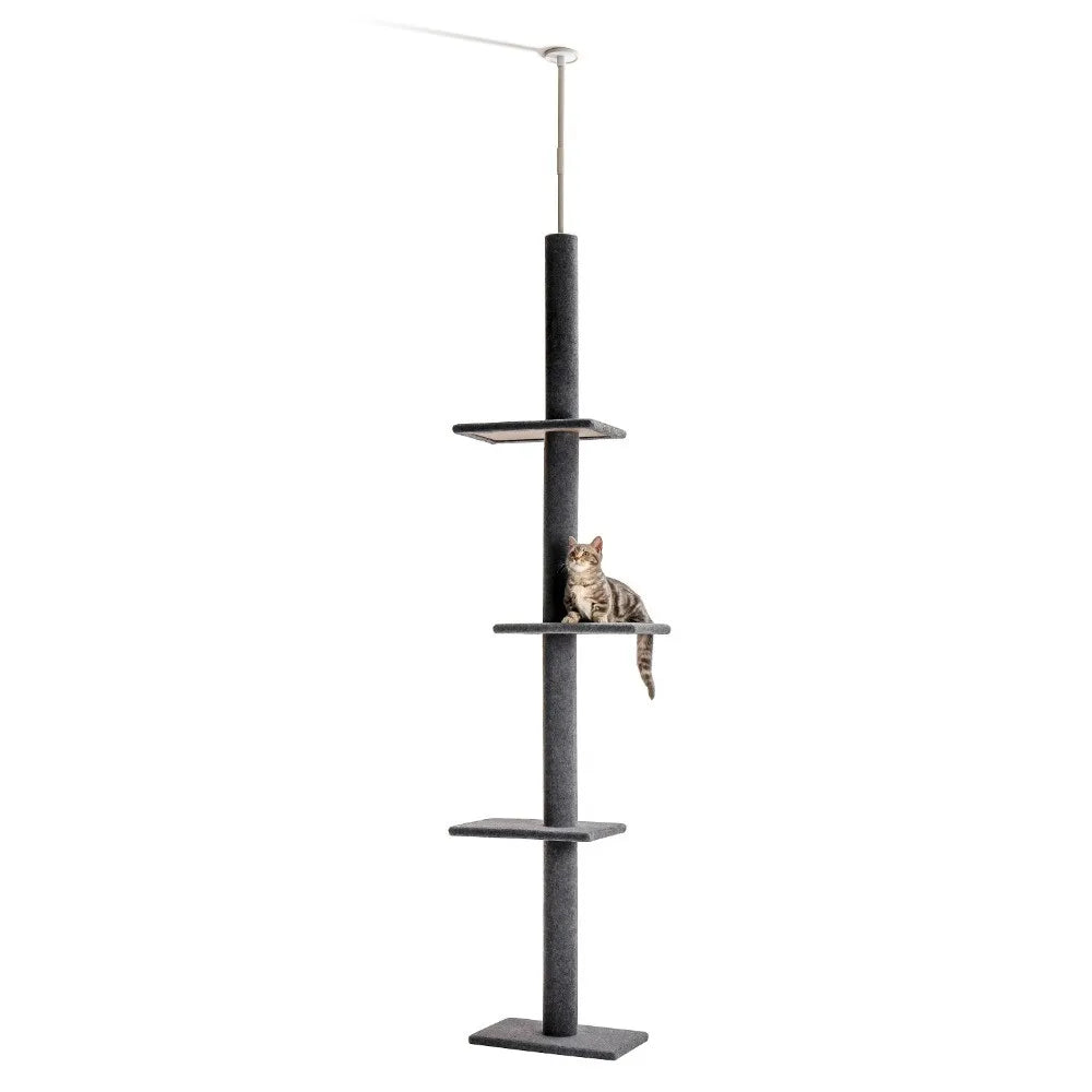 Maine Coon Cat Tree Adjustable from Floor to Ceiling - Model: "SkyTower"