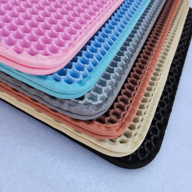 Tapis de litière pour chat alvéolé multi-tailles antidérapant "Petit Nuage"