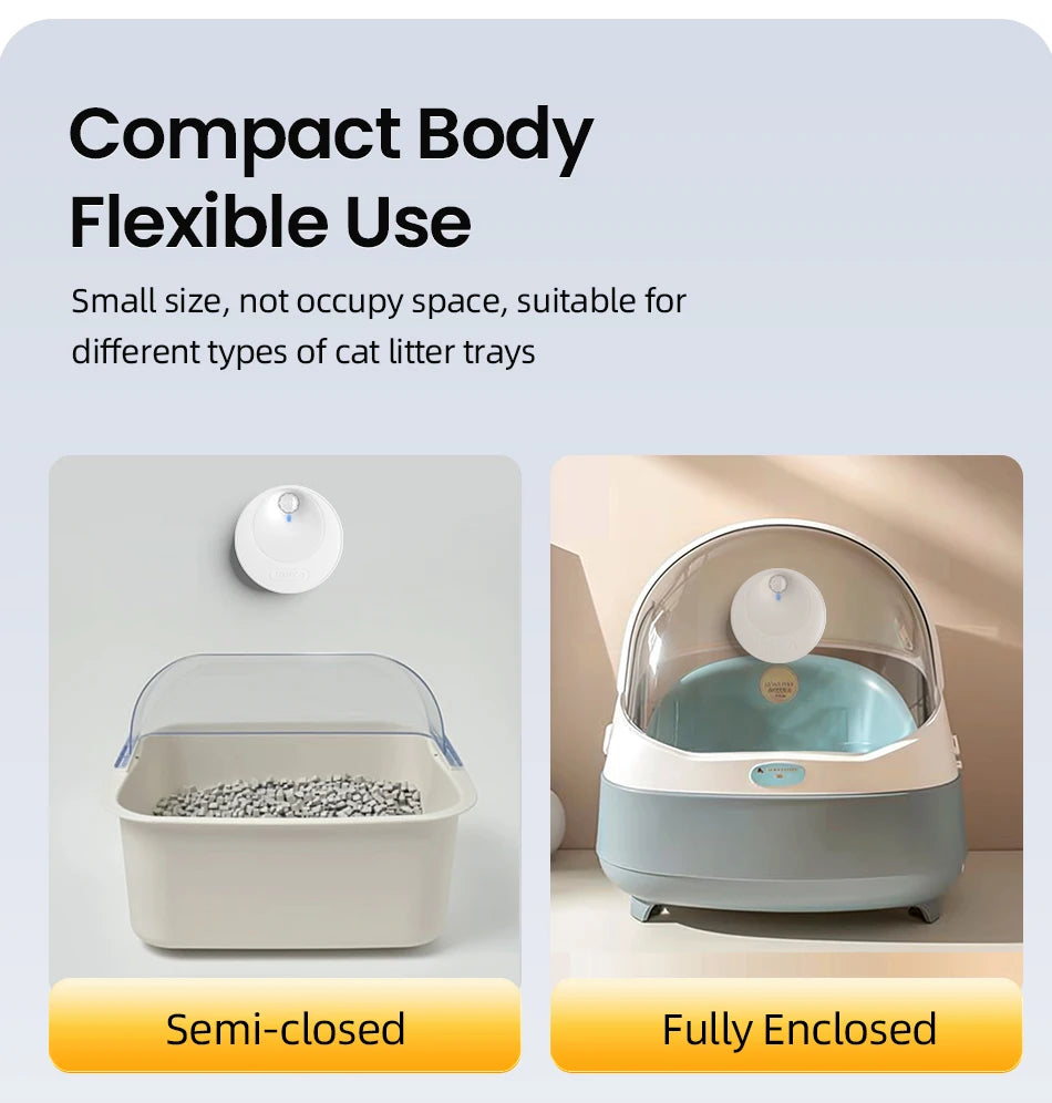 Purificateur d’odeurs intelligent pour litière – Modèle "AirClean Pro"