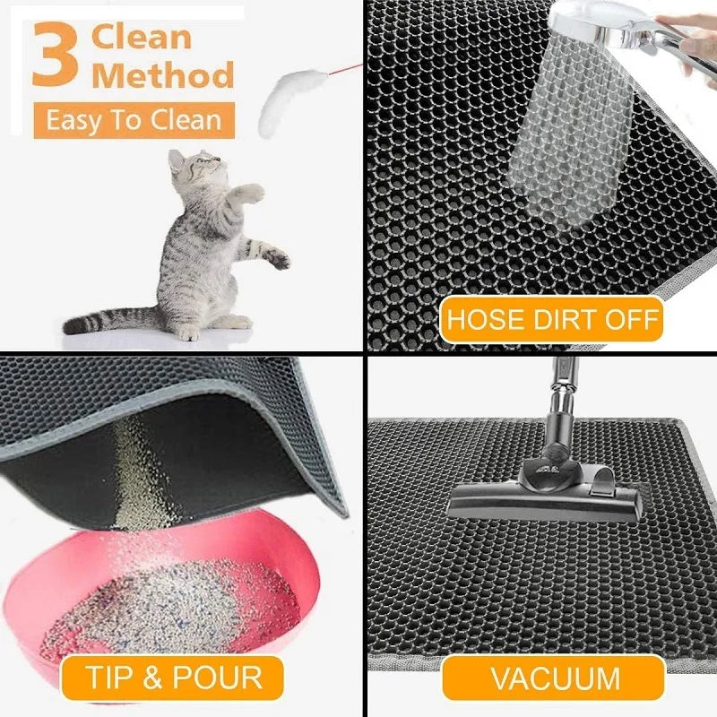 Tapis de Litière Double Couche Waterproof – Modèle "CleanStep Flex"