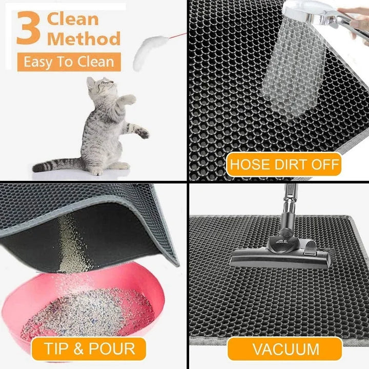 Tapis de Litière Double Couche Waterproof – Modèle "CleanStep Flex"