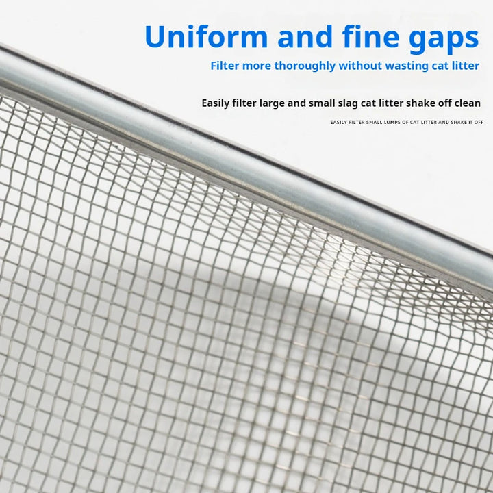 Pelle à litière métallique anti-adhérence – Modèle "SteelClean"