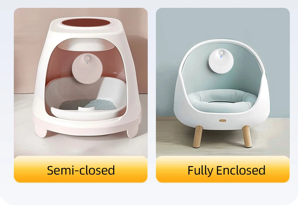 Purificateur d’odeurs intelligent pour litière – Modèle "AirClean Pro"