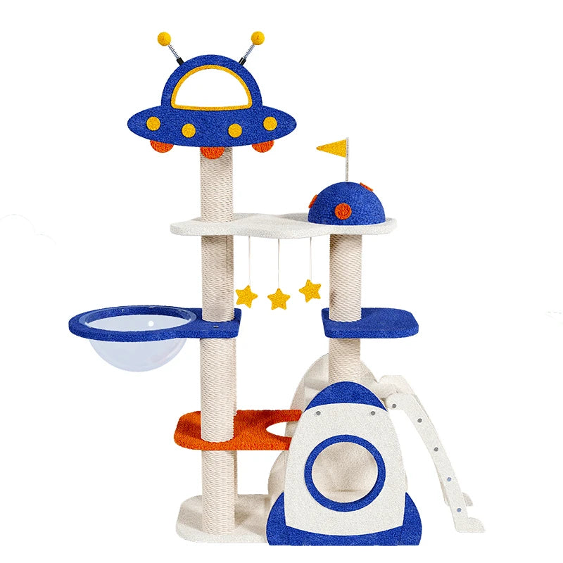 Cosmic Cat Tree Space cat tree with play capsules - Model: