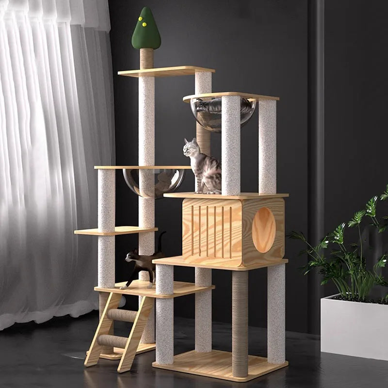 Designer cat tree - Wood - Félissime
