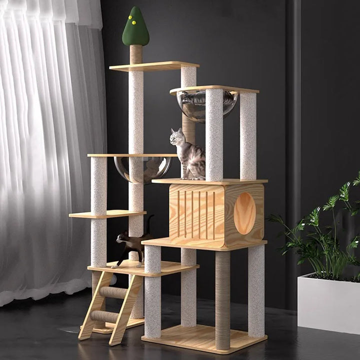 Designer cat tree - Wood - Félissime