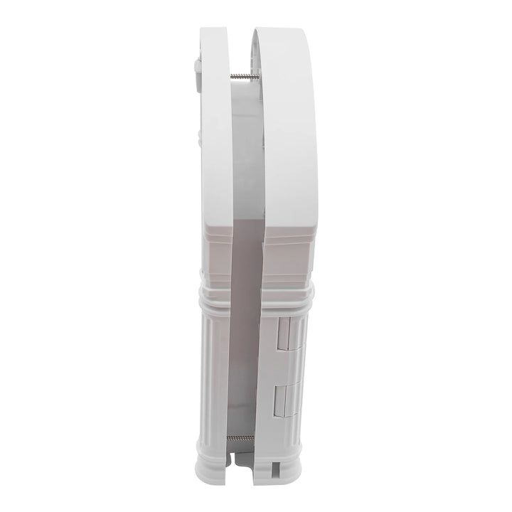 Support en plastique blanc, design élégant, idéal pour organiser votre espace de travail.