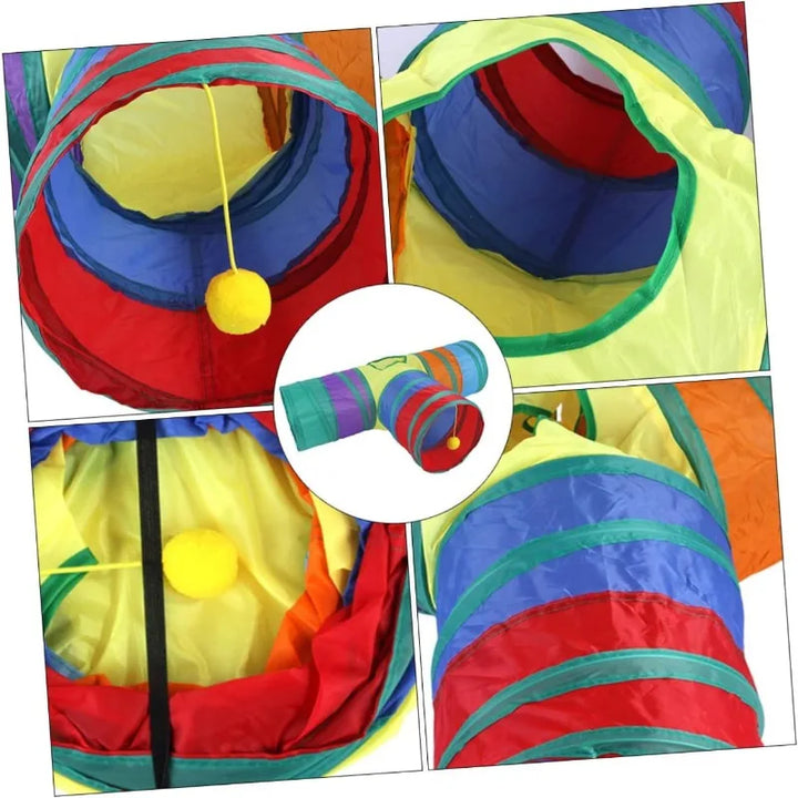 Kratzbaum Rainbow Tunnel, mehrfarbig – Modell „ColorCat“