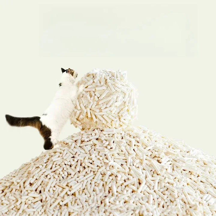 Litière Mixte Tofu & Bentonite – Modèle "HybridClean Ultra"