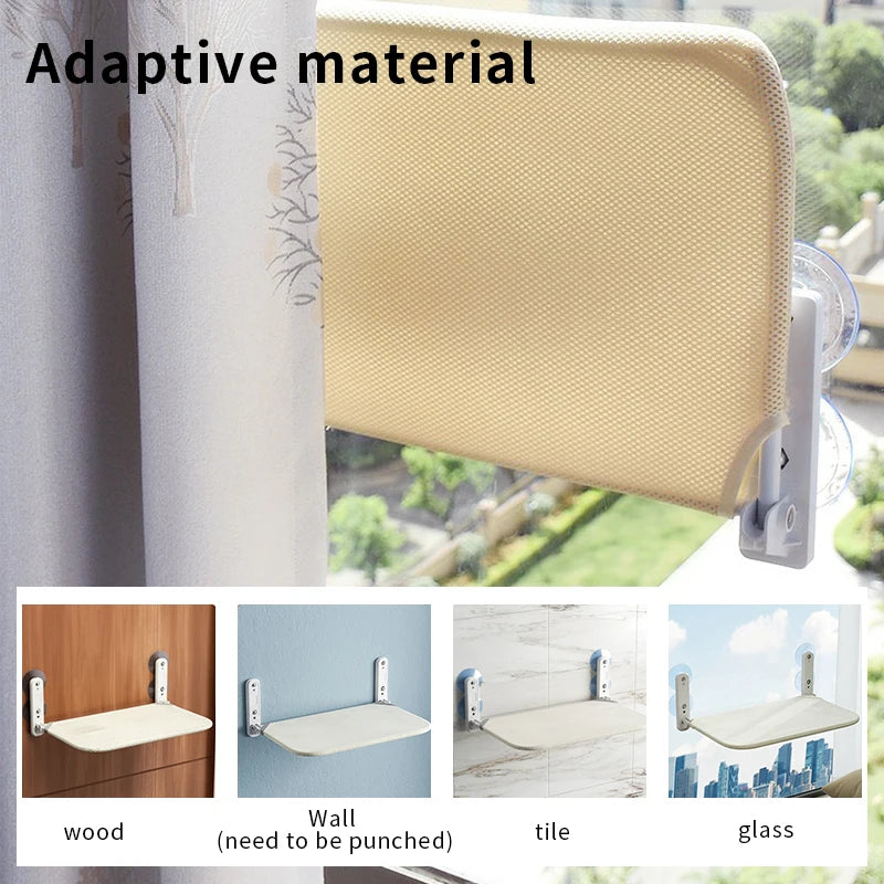 Foldable Window Hammock for Cats - Model: "CielDouillet"