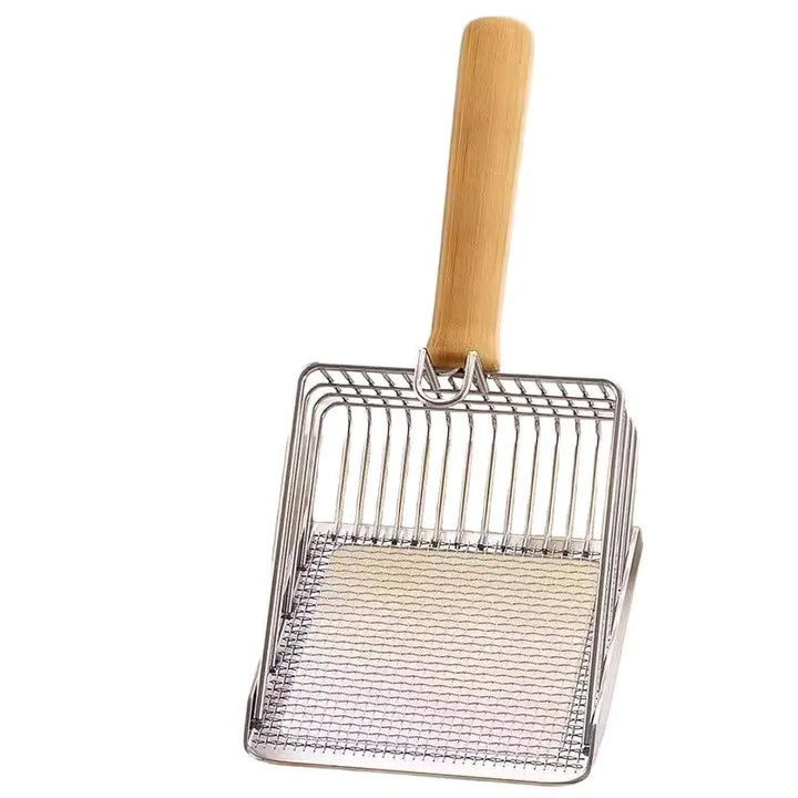 Pelle à litière double tamis inox 2-en-1 – Modèle "DualSift Pro"