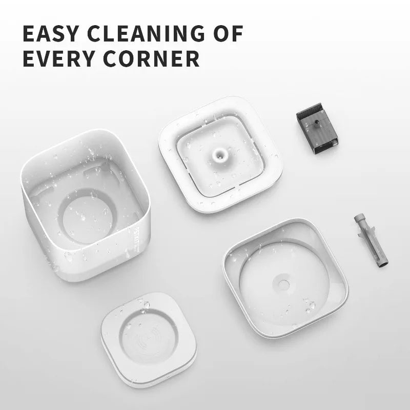 Coffret de rangement carré en plastique blanc, facile à nettoyer, parfait pour chaque coin.