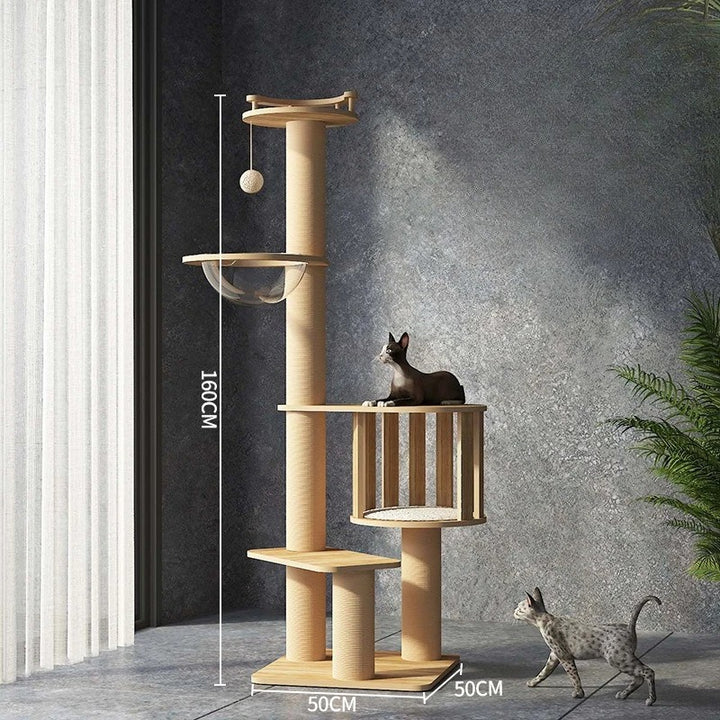Natürlicher Holz- und Designer-Kratzbaum - „CatForest“