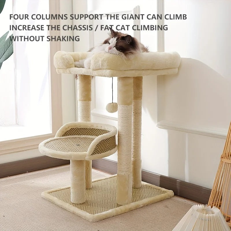Arbre a chat bois et sisal design - Modèle : ChicCat