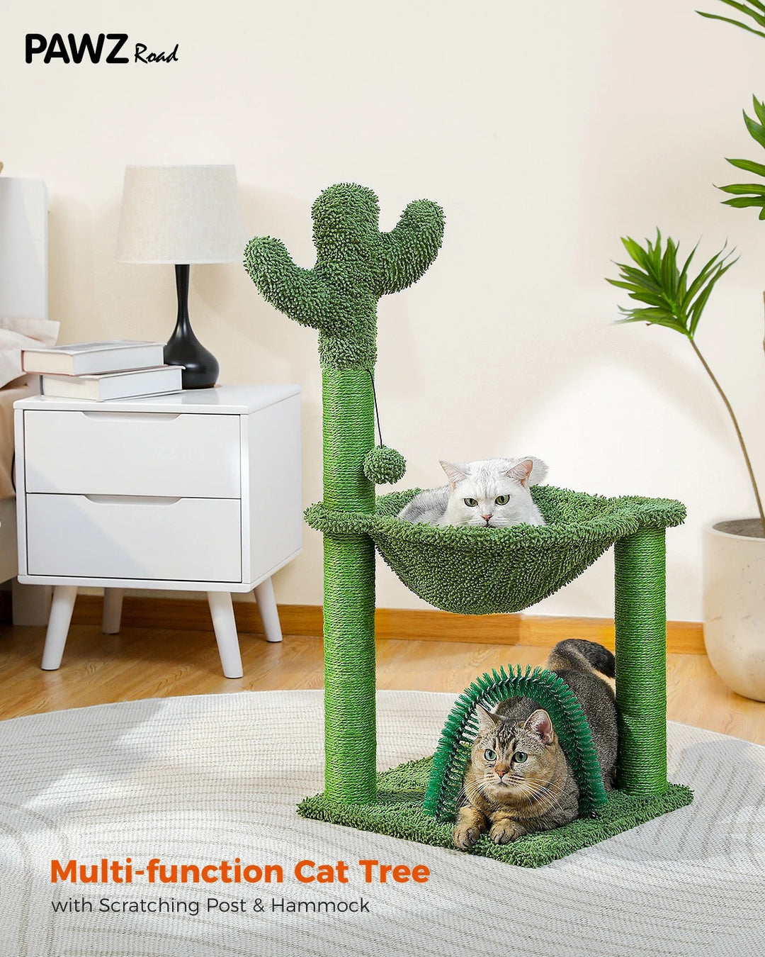 Comfortable Cat Tree with Hammock - "Kiki" Model