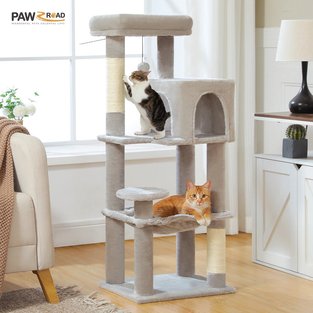 Multifunctional Cat Tree - "MidnightPaws" Model