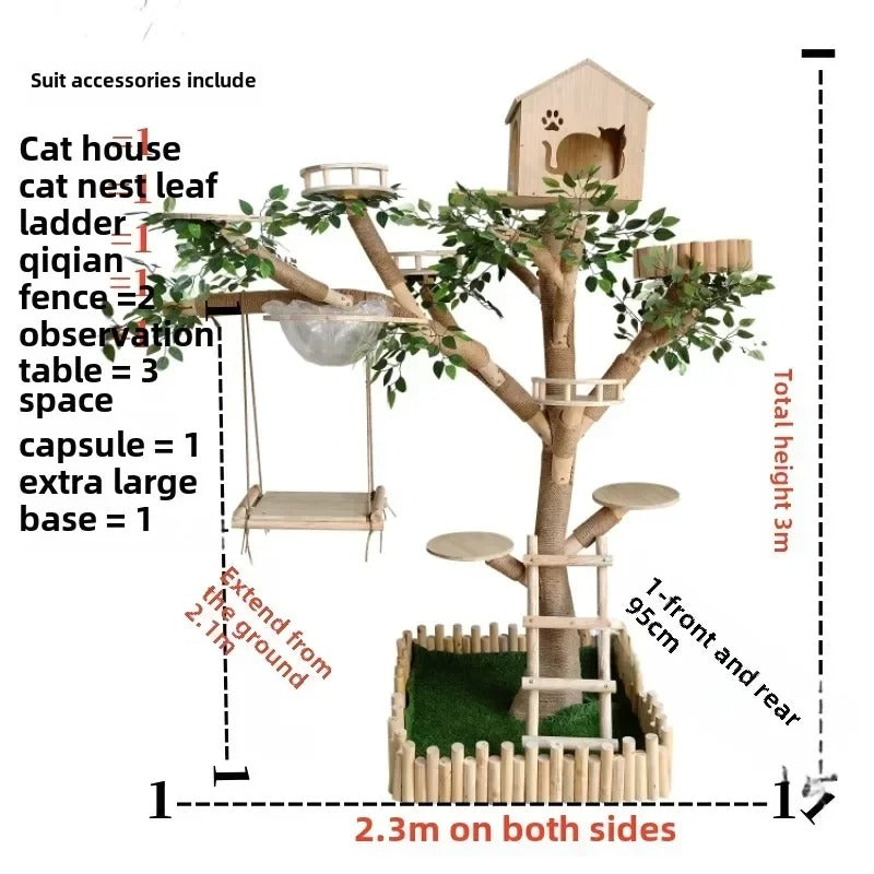 Natural design cat tree - Cat Paradise