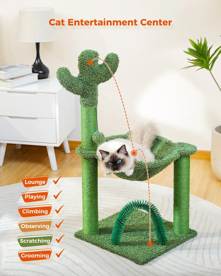 Comfortable Cat Tree with Hammock - "Kiki" Model