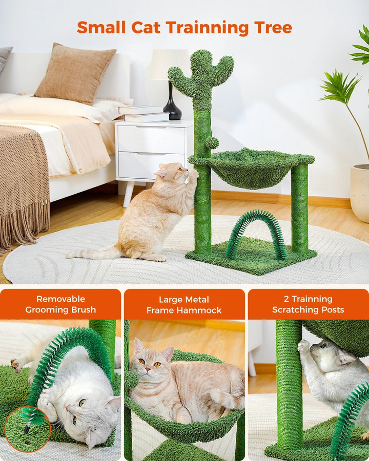 Comfortable Cat Tree with Hammock - "Kiki" Model