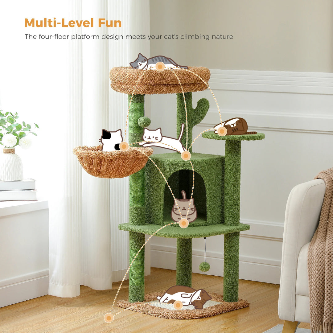 Comfortable Cat Tree - "SunnyPaws" Model