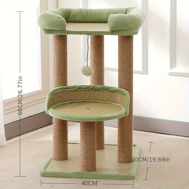 Arbre a chat bois et sisal design - Modèle : ChicCat