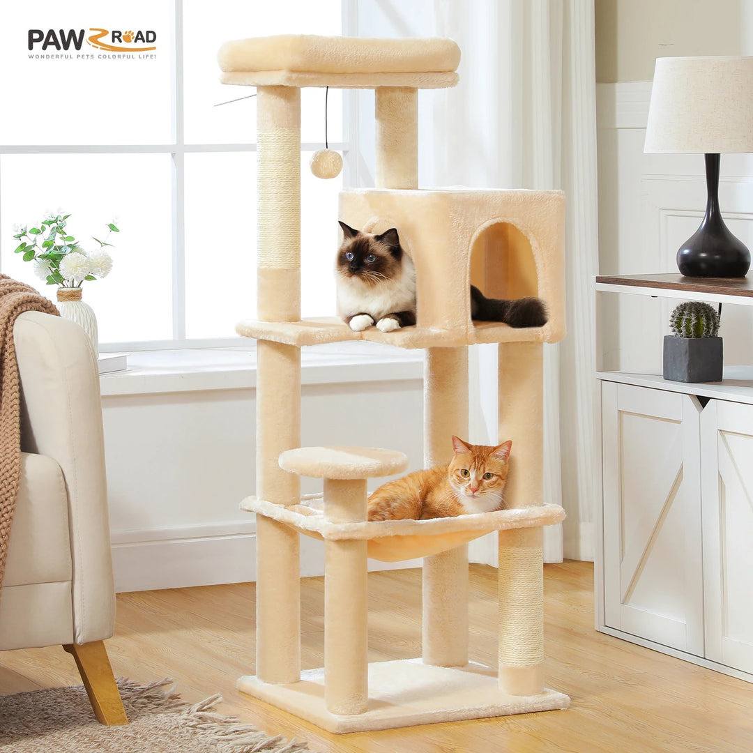 Multifunctional Cat Tree - "MidnightPaws" Model