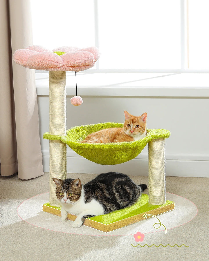 Comfortable Cat Tree with Hammock - "Kiki" Model