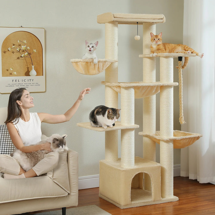 Maine Coon cat tree for large cats - Model: "MaxiPlaisir"