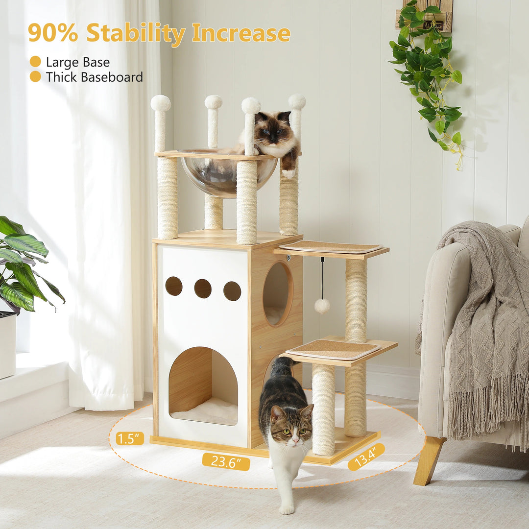 Designer-Kratzbaum aus Holz – Modell CozyCondos