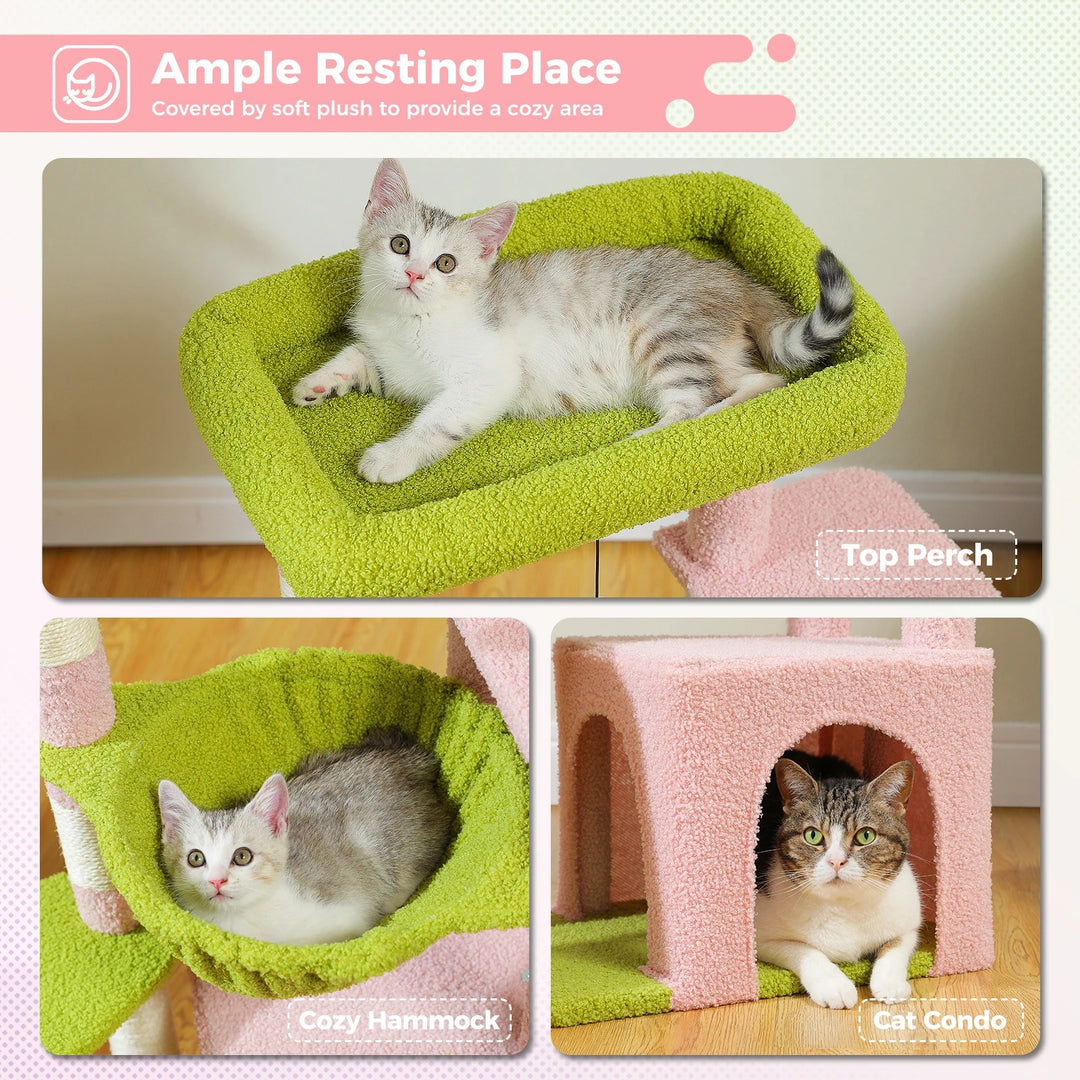 Comfortable Cat Tree - "SunnyPaws" Model