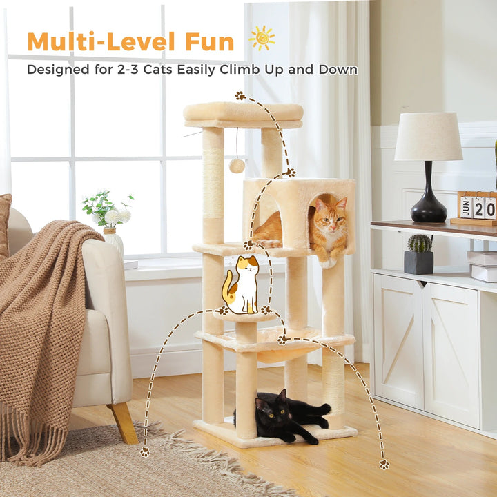 Multifunctional Cat Tree - "MidnightPaws" Model