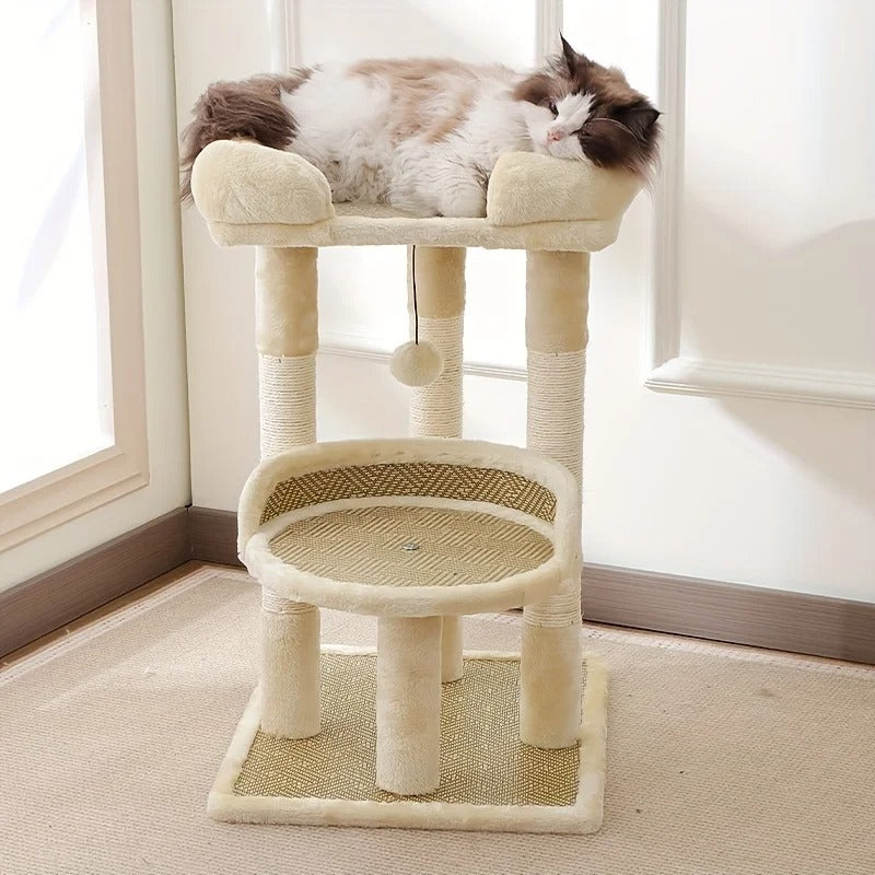 Arbre a chat bois et sisal design - Modèle : ChicCat