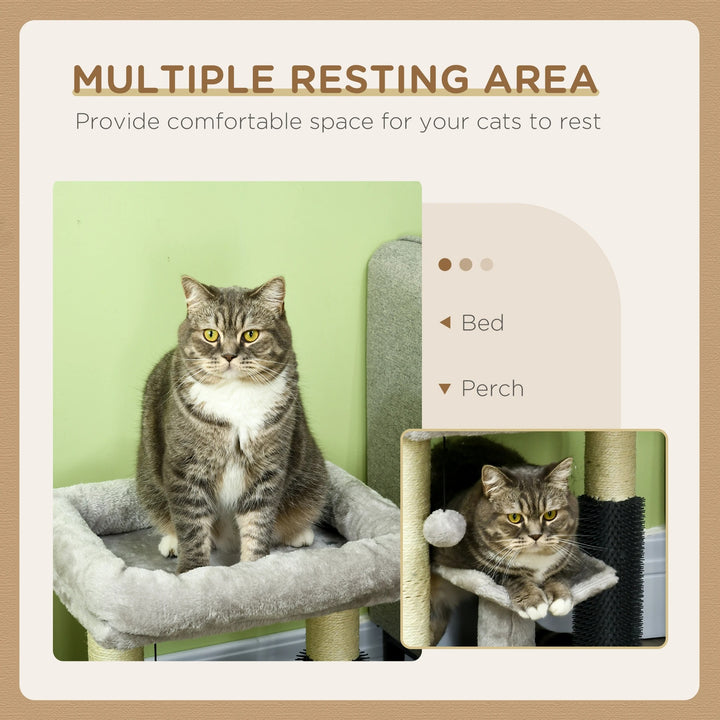 Compact cat tree with play tunnel - Model: "TunnelJouet"