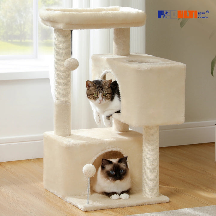 Cat house with scratching post and cactus - Model: "CactusCat"