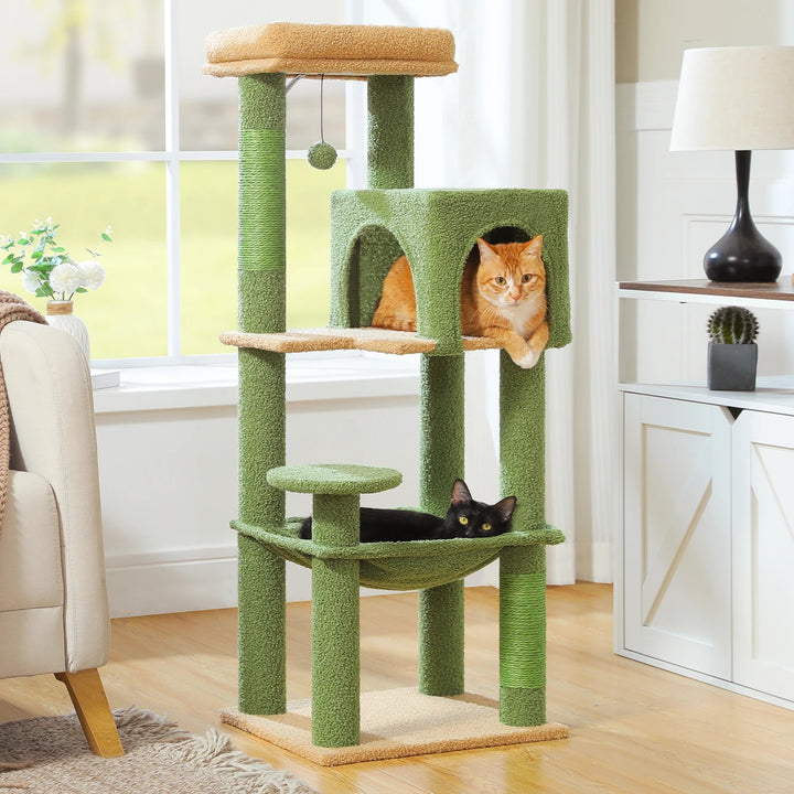 Multifunctional Cat Tree - "MidnightPaws" Model