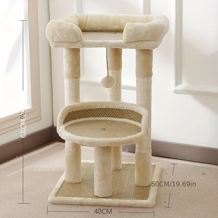 Arbre a chat bois et sisal design - Modèle : ChicCat
