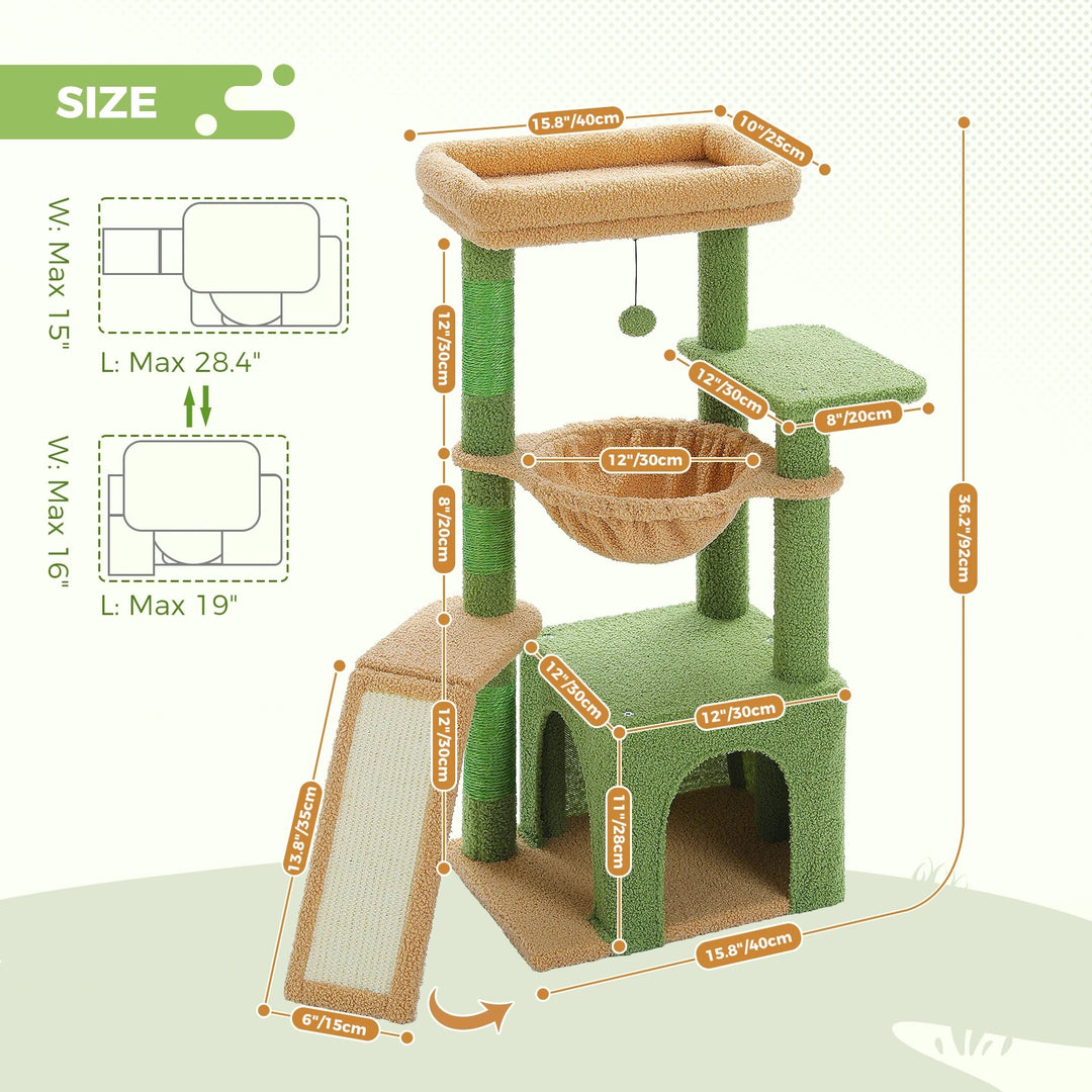 Comfortable Cat Tree - "SunnyPaws" Model