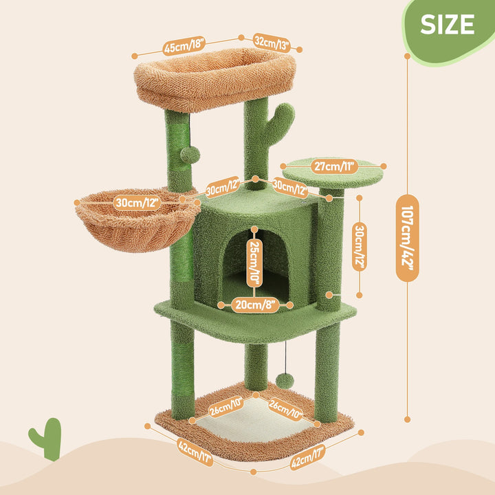 Comfortable Cat Tree - "SunnyPaws" Model
