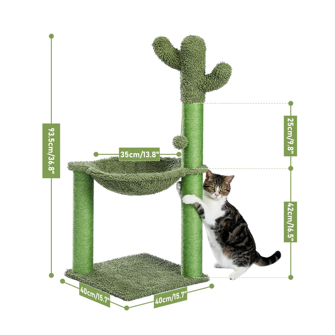 Comfortable Cat Tree with Hammock - "Kiki" Model