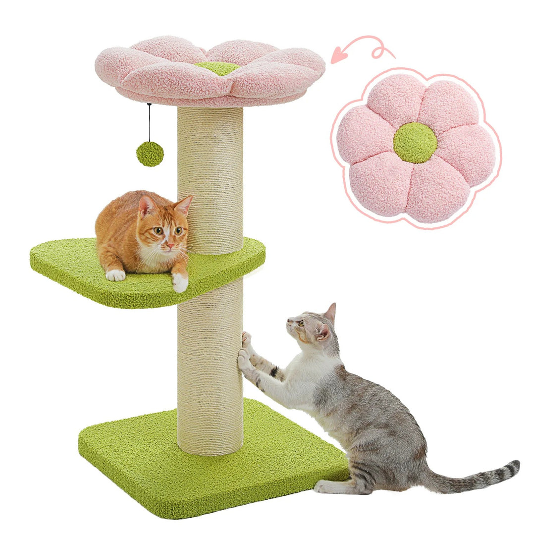 Comfortable Cat Tree with Hammock - "Kiki" Model
