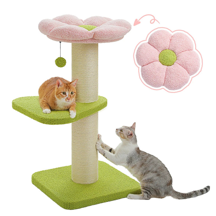 Comfortable Cat Tree with Hammock - "Kiki" Model